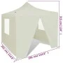 Cenador plegable con 4 paredes colore crema 3x3 m de vidaXL, Carpas y cenadores - Ref: Foro24-41464, Precio: 137,86 €, Descue...