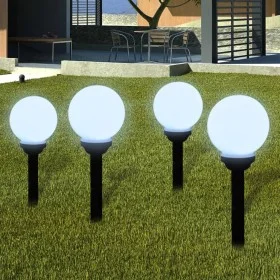 Lámparas de camino de jardín 4 uds LED 15 cm con pincho de vidaXL, Iluminación de exterior - Ref: Foro24-40863, Precio: 49,31...
