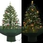 Árbol de Navidad con nieve con base en paraguas verde 75 cm de vidaXL, Arboles de navidad - Ref: Foro24-284331, Precio: 78,23...