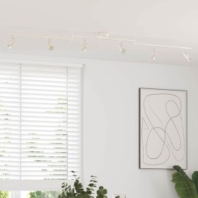Foco de techo con focos Níquel 176,5 x 9,5 x 14 cm Acero en Accesorios para iluminación | Comprar online en Foru.es