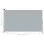Toldo lateral retráctil para patio gris 200x300 cm de vidaXL, Sombrillas - Ref: Foro24-313413, Precio: 94,59 €, Descuento: %