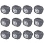 Foco LED solar de exterior con forma de piedra 12 uds de vidaXL, Iluminación de exterior - Ref: Foro24-41168, Precio: 52,03 €...