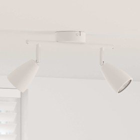 Foco de techo con focos 25.5 x 8 x 16 cm Metal en Accesorios para iluminación | Comprar online en Foru.es