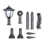 Lámparas solares de jardín con valla de cadena de vidaXL, Iluminación de exterior - Ref: Foro24-40868, Precio: 33,13 €, Descu...