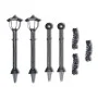 Lámparas solares de jardín con valla de cadena de vidaXL, Iluminación de exterior - Ref: Foro24-40868, Precio: 34,53 €, Descu...