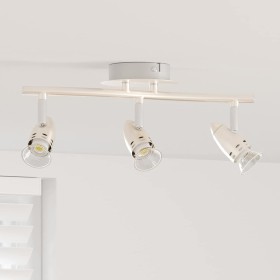 Foco de techo con focos Níquel 36,5 x 10 x 12,5 cm Metal en Accesorios para iluminación | Comprar online en Foru.es