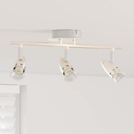 Foco de techo con focos Níquel 36,5 x 10 x 12,5 cm Metal en Accesorios para iluminación | Comprar online en Foru.es