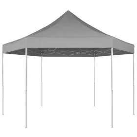 Carpa hexagonal desplegable azul oscuro 3,6x3,1 m de vidaXL, Carpas y cenadores - Ref: Foro24-42108, Precio: 176,48 €, Descue...