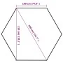 Carpa hexagonal desplegable azul oscuro 3,6x3,1 m de vidaXL, Carpas y cenadores - Ref: Foro24-42108, Precio: 176,48 €, Descue...