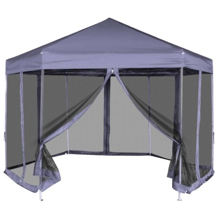 Carpa desplegable hexagonal 6 paredes blanco crema 3,6x3,1m de vidaXL, Carpas y cenadores - Ref: Foro24-42110, Precio: 227,71...