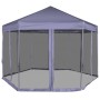 Carpa desplegable hexagonal 6 paredes blanco crema 3,6x3,1m de vidaXL, Carpas y cenadores - Ref: Foro24-42110, Precio: 227,71...