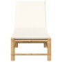 Tumbona con cojines 55x199x30 cm bambú en Tumbonas | Comprar online en Foru.es