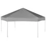 Carpa desplegable hexagonal 6 paredes laterales gris 3,6x3,1 m de vidaXL, Carpas y cenadores - Ref: Foro24-42111, Precio: 184...