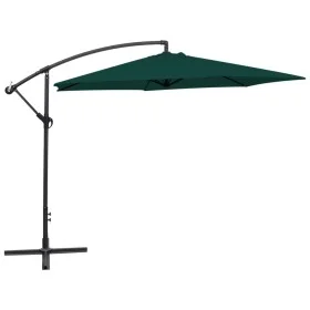 Sombrilla voladiza 3 m verde de vidaXL, Sombrillas - Ref: Foro24-42200, Precio: 84,22 €, Descuento: %