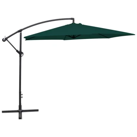 Sombrilla voladiza 3 m verde de vidaXL, Sombrillas - Ref: Foro24-42200, Precio: 84,22 €, Descuento: %