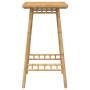 Mesa de bar para exterior cuadrada de bambú 55x55x100 cm en Mesas de jardín | Comprar online en Foru.es