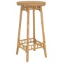 Mesa de bar para exterior redonda de bambú Ø55x100 cm en Mesas de jardín | Comprar online en Foru.es
