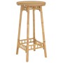 Mesa de bar para exterior redonda de bambú Ø55x100 cm en Mesas de jardín | Comprar online en Foru.es