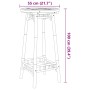 Mesa de bar para exterior redonda de bambú Ø55x100 cm en Mesas de jardín | Comprar online en Foru.es