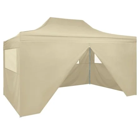 Carpa pleglable Pop-up con 4 paredes 3x4,5 m blanco crema de vidaXL, Carpas y cenadores - Ref: Foro24-42513, Precio: 171,54 €...