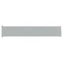 Toldo lateral retráctil de jardín gris 117x600 cm de vidaXL, Sombrillas - Ref: Foro24-317950, Precio: 99,56 €, Descuento: %