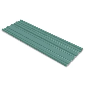 Panel para tejado acero galvanizado verde 12 unidades de vidaXL, Techo - Ref: Foro24-42984, Precio: 87,33 €, Descuento: %