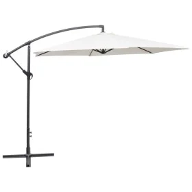 Sombrilla voladiza 3 m blanco arena de vidaXL, Sombrillas - Ref: Foro24-42202, Precio: 112,76 €, Descuento: %