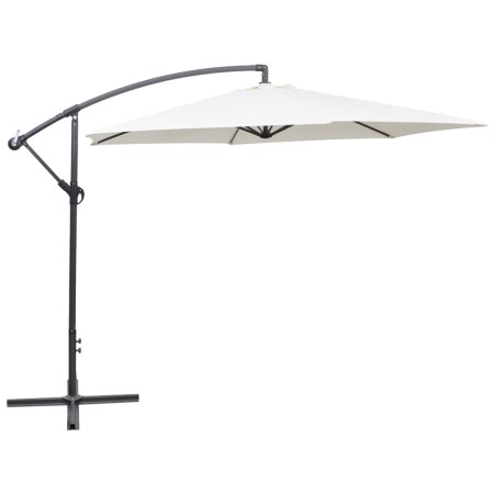 Sombrilla voladiza 3 m blanco arena de vidaXL, Sombrillas - Ref: Foro24-42202, Precio: 113,87 €, Descuento: %