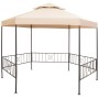 Pérgola/Cenador de jardín hexagonal beige 323x265 cm de vidaXL, Carpas y cenadores - Ref: Foro24-43165, Precio: 228,41 €, Des...