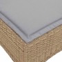 Sofá de jardín reclinable con cojines en forma de L beige en Sofás de exterior | Comprar online en Foru.es