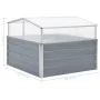 Invernadero 100x100x85 cm acero galvanizado gris de vidaXL, Maceteros y jardineras - Ref: Foro24-42406, Precio: 92,65 €, Desc...