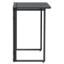 Mesa de jardín plegable de ratán sintético negra 90x51x75 cm en Mesas de jardín | Comprar online en Foru.es
