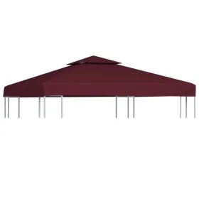 Toldo de cenador 2 niveles 310 g/m² 3x3 m burdeos de vidaXL, Cubiertas para carpas y cenadores - Ref: Foro24-44757, Precio: 5...