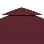 Toldo de cenador 2 niveles 310 g/m² 3x3 m burdeos de vidaXL, Cubiertas para carpas y cenadores - Ref: Foro24-44757, Precio: 5...