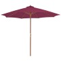 Sombrilla de jardín con palo de madera 300 cm burdeos de vidaXL, Sombrillas - Ref: Foro24-44497, Precio: 94,59 €, Descuento: %