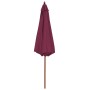 Sombrilla de jardín con palo de madera 300 cm burdeos de vidaXL, Sombrillas - Ref: Foro24-44497, Precio: 94,59 €, Descuento: %