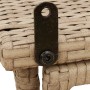 Mesa de jardín plegable ratán sintético beige 90x51x75 cm en Mesas de jardín | Comprar online en Foru.es