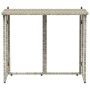Mesa de jardín plegable gris claro 90x51x75 cm ratán sintético en Mesas de jardín | Comprar online en Foru.es