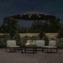 Sombrilla voladiza con luces LED y poste acero 300 cm antracita de vidaXL, Sombrillas - Ref: Foro24-44521, Precio: 143,69 €, ...