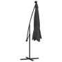 Sombrilla voladiza con luces LED y poste acero 300 cm antracita de vidaXL, Sombrillas - Ref: Foro24-44521, Precio: 161,64 €, ...