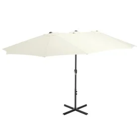 Sombrilla de jardín con palo de aluminio 460x270 cm arena de vidaXL, Sombrillas - Ref: Foro24-44868, Precio: 158,63 €, Descue...