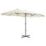 Sombrilla de jardín con palo de aluminio 460x270 cm arena de vidaXL, Sombrillas - Ref: Foro24-44868, Precio: 162,49 €, Descue...