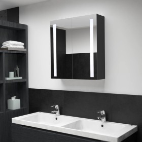 Mueble de baño con espejo LED 62x14x60 cm de vidaXL, Tocadores de baño - Ref: Foro24-325542, Precio: 145,50 €, Descuento: %