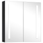 Mueble de baño con espejo LED 62x14x60 cm de vidaXL, Tocadores de baño - Ref: Foro24-325542, Precio: 145,50 €, Descuento: %