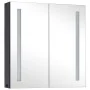 Mueble de baño con espejo LED 62x14x60 cm de vidaXL, Tocadores de baño - Ref: Foro24-325542, Precio: 142,31 €, Descuento: %