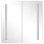 Mueble de baño con espejo LED 62x14x60 cm de vidaXL, Tocadores de baño - Ref: Foro24-325542, Precio: 142,31 €, Descuento: %