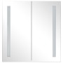 Mueble de baño con espejo LED 62x14x60 cm de vidaXL, Tocadores de baño - Ref: Foro24-325542, Precio: 145,50 €, Descuento: %