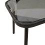Mesa de Café Negro 90 x 45 x 43 cm Poliratán y vidrio en Mesas de jardín | Comprar online en Foru.es
