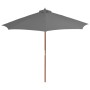 Sombrilla de jardín con palo de madera 300 cm antracita de vidaXL, Sombrillas - Ref: Foro24-44495, Precio: 83,50 €, Descuento: %