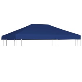 Toldo de cenador 310 g/m² 4x3 m azul de vidaXL, Cubiertas para carpas y cenadores - Ref: Foro24-44788, Precio: 90,12 €, Descu...